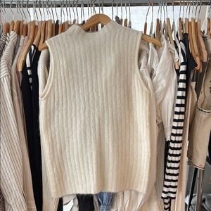 Elegant Cream Sweater Vest